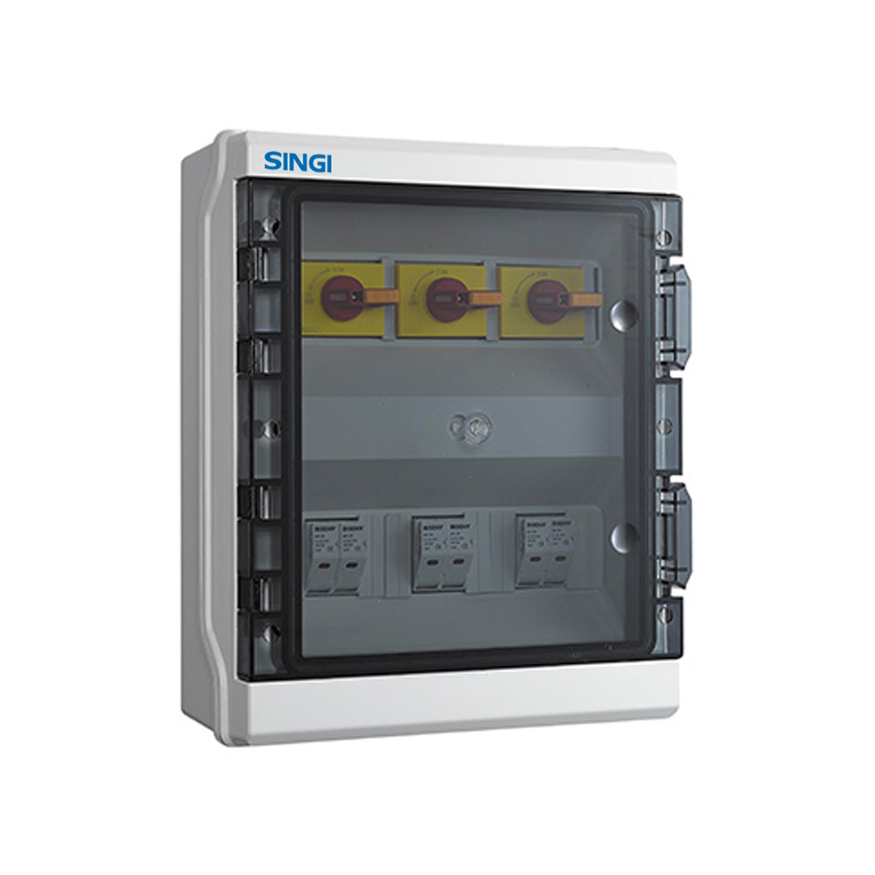 DC ISOLATOR BOX IP65 ENCLOSURE THREE STRINGS WITH FUSE YB1-3