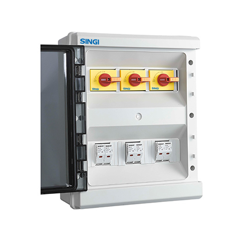 DC ISOLATOR BOX IP65 ENCLOSURE THREE STRINGS WITH FUSE YB1-3