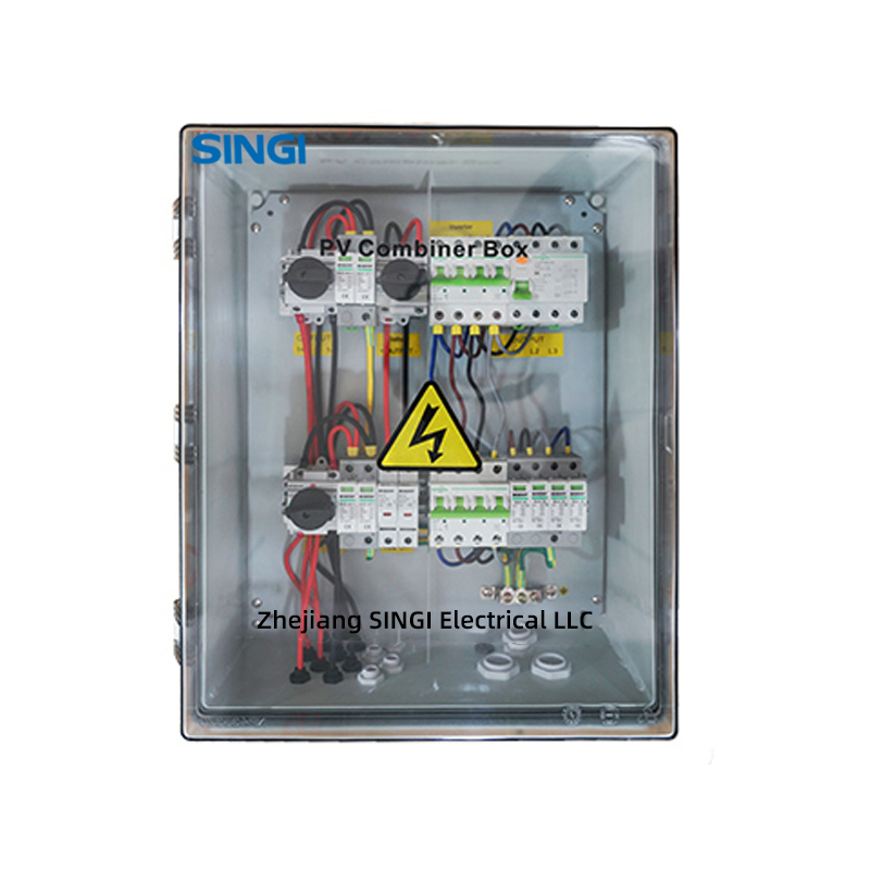 THREE PHASE DC+AC COMBINER BOX 600V 1000V 2 IN 2 OUT YB4-2-2B
